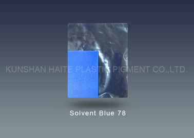 CAS 2475 44 7 colorante solvente de la densidad 1,30 del azul 78 g/cm3 para la fibra